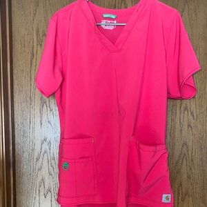 Carhartt Pink Scrub Top